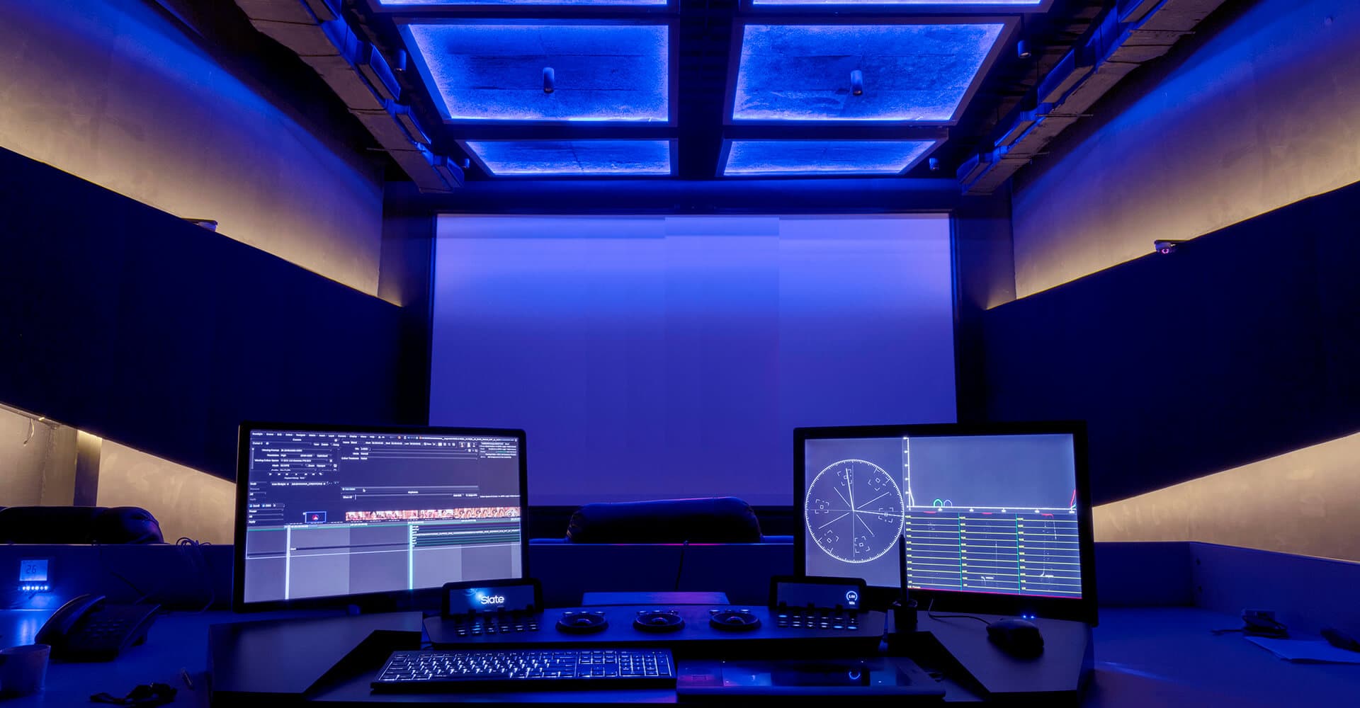 A professional suite for high-fidelity color grading and digital intermediate processes.