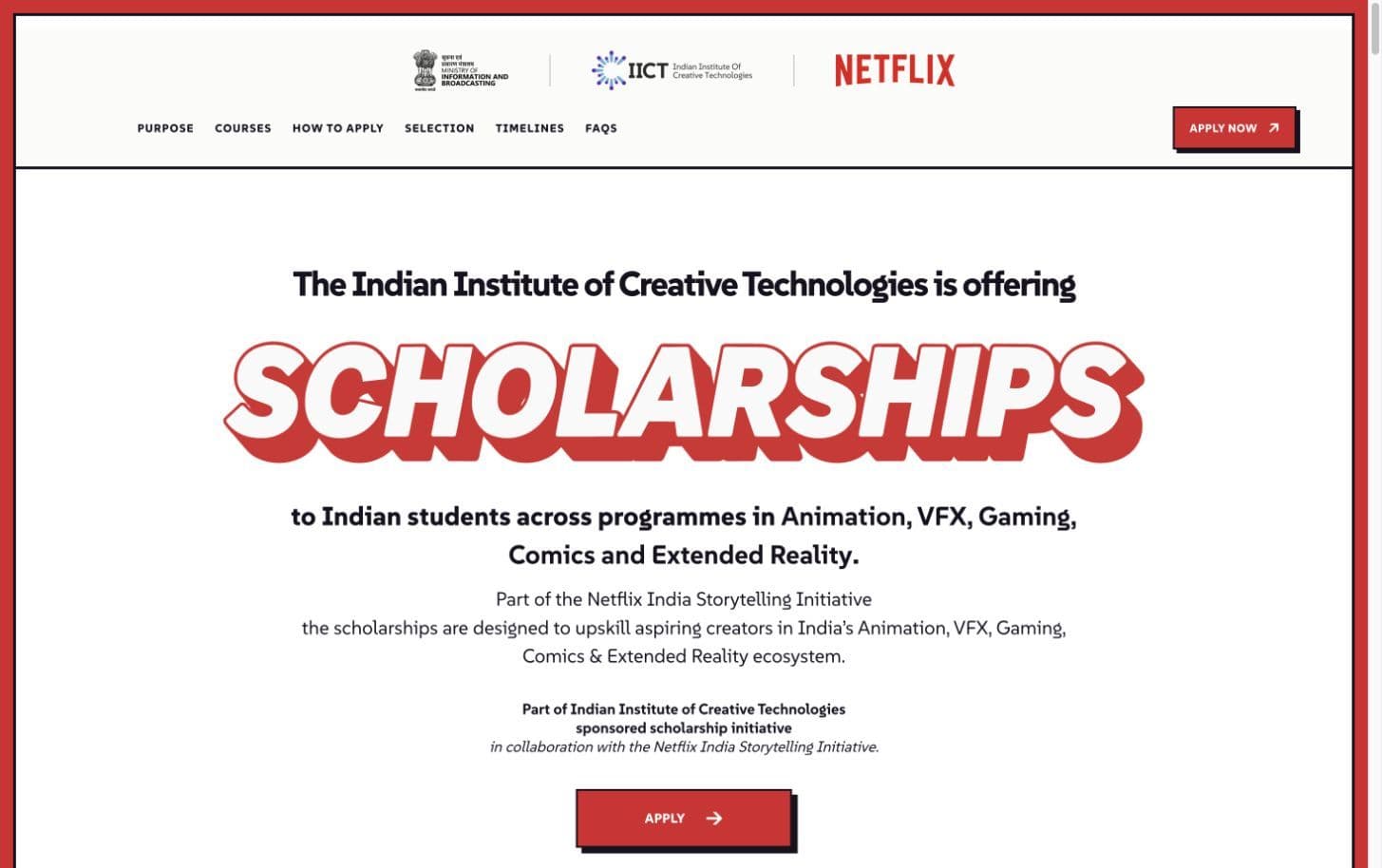 Netflix - IICT Scholarship Programme